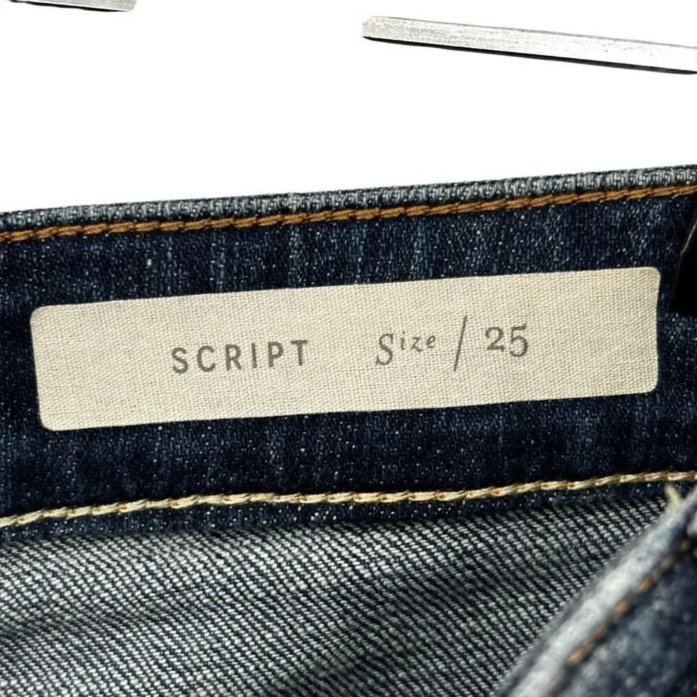 Anthropologie Pilcro and the‎ Letterpress Script Denim Shorts Size 25 - Picture 3 of 7